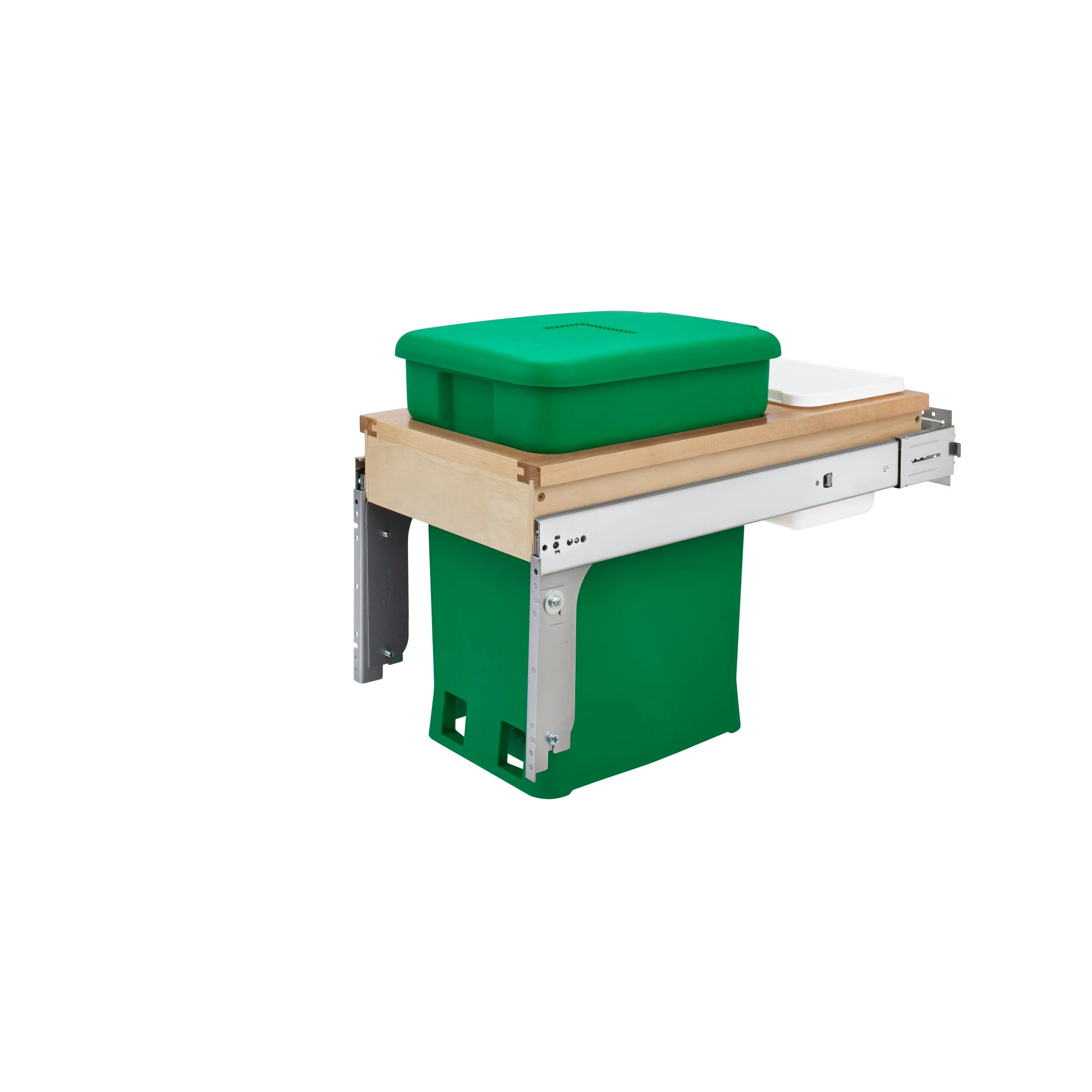 Rev-A-Shelf / 4WCTM-12CKGRSCDM1 / Wood Top Mount Pullout Compost Container