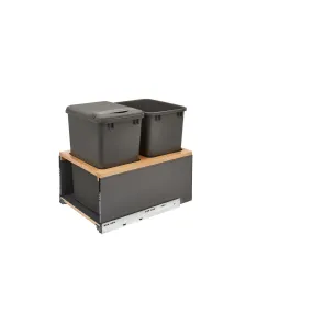 Rev-A-Shelf / 5LB-1835OGMP-213 / Legrabox Pullout Double Waste/Trash Container w/ Soft-Close