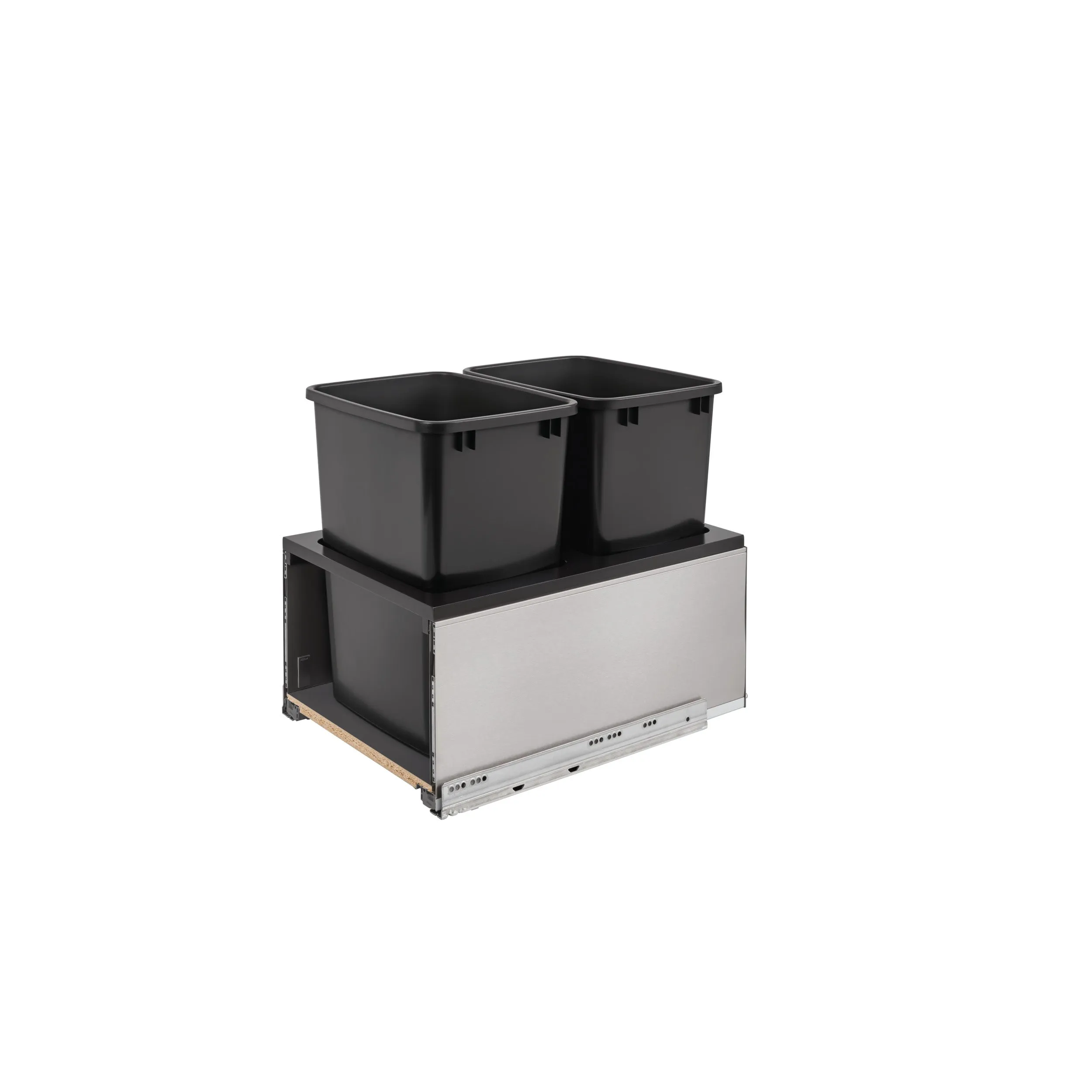 Rev-A-Shelf / 5LB-1835SSBL-218 / Legrabox Pullout Double Waste/Trash Container w/ Soft-Close