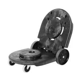 Rubbermaid® Tandem™ Black Trash Can Dolly w/ Casters for 2 Brute® 20 - 44 Gallon Trash Containers