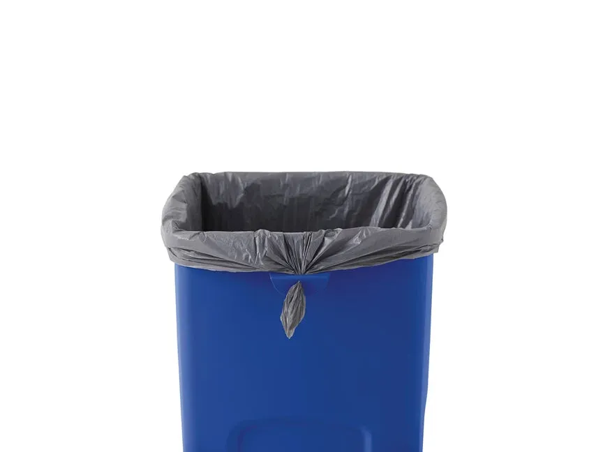 Rubbermaid® Universal 23 Gallon Square Blue Recycling Bins - Case of 3