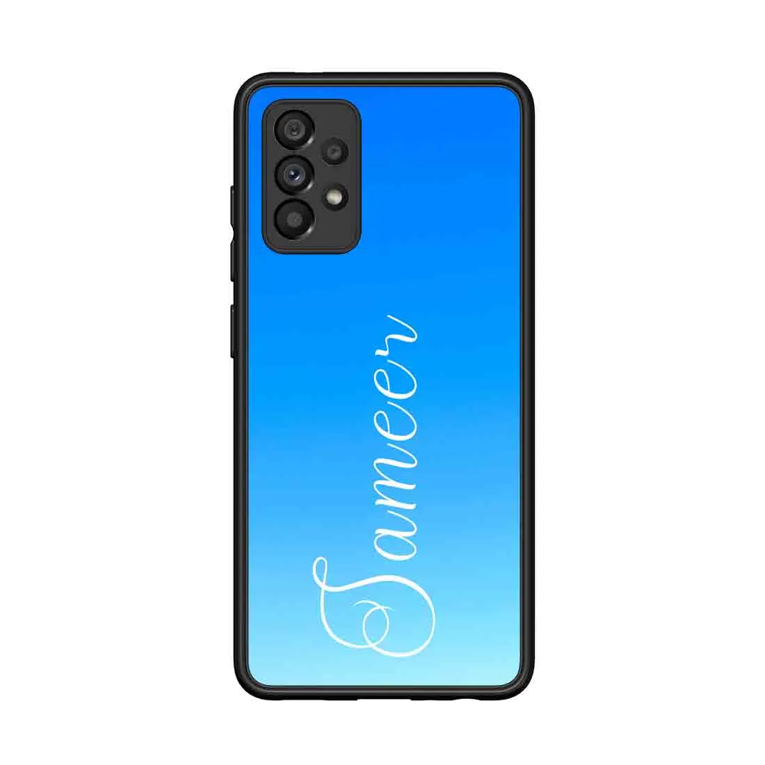 Samsung A53 Cover Customized with Name Design Phone Case - Blue Sea