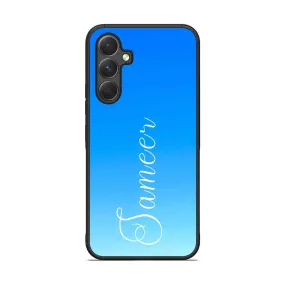 Samsung A54 Cover Personalized with Name Design Phone Case - Blue Sea
