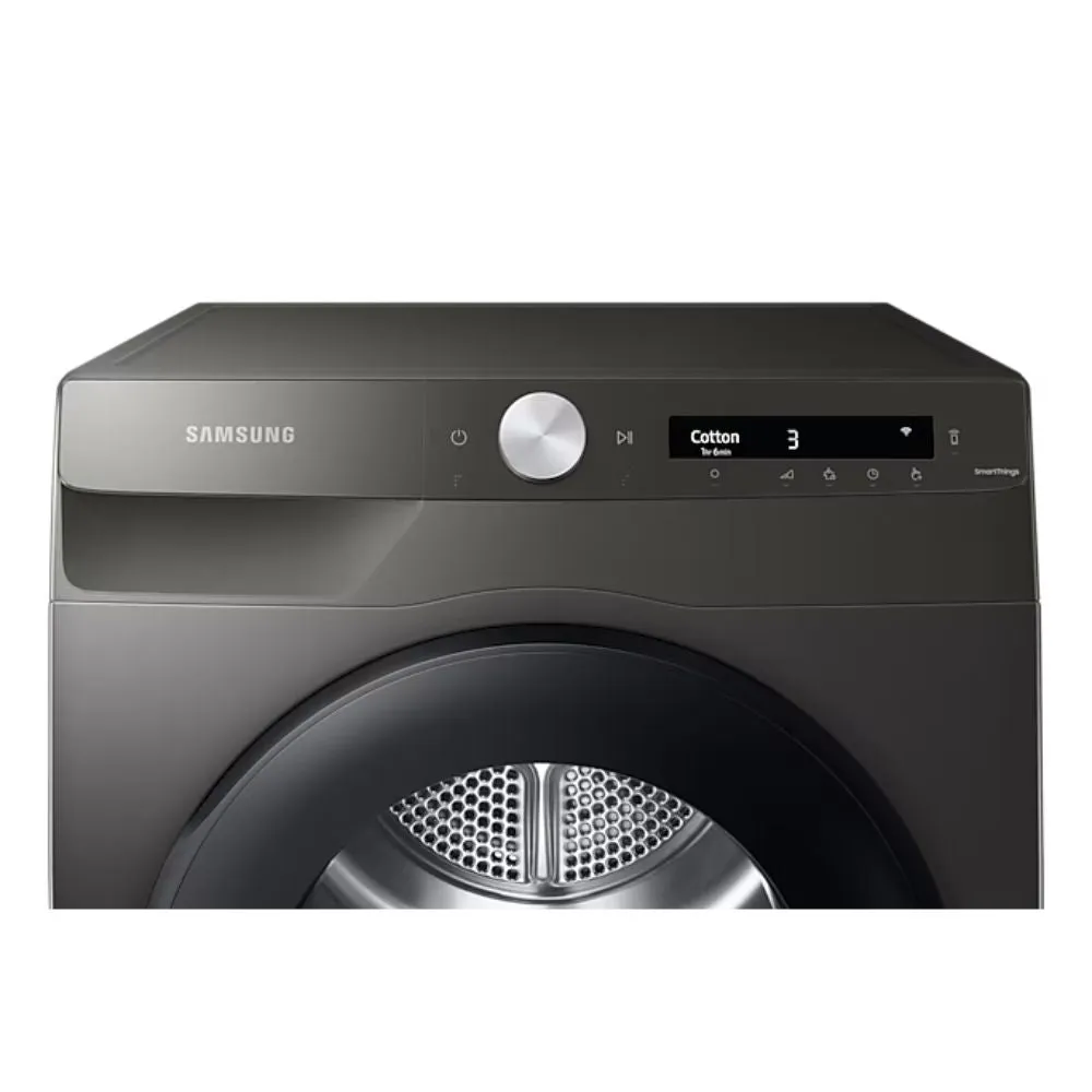 Samsung Series 5  9KG Freestanding Condenser Heat Pump Tumble Dryer with OptimalDry - Silver | DV90T5240AN/S1