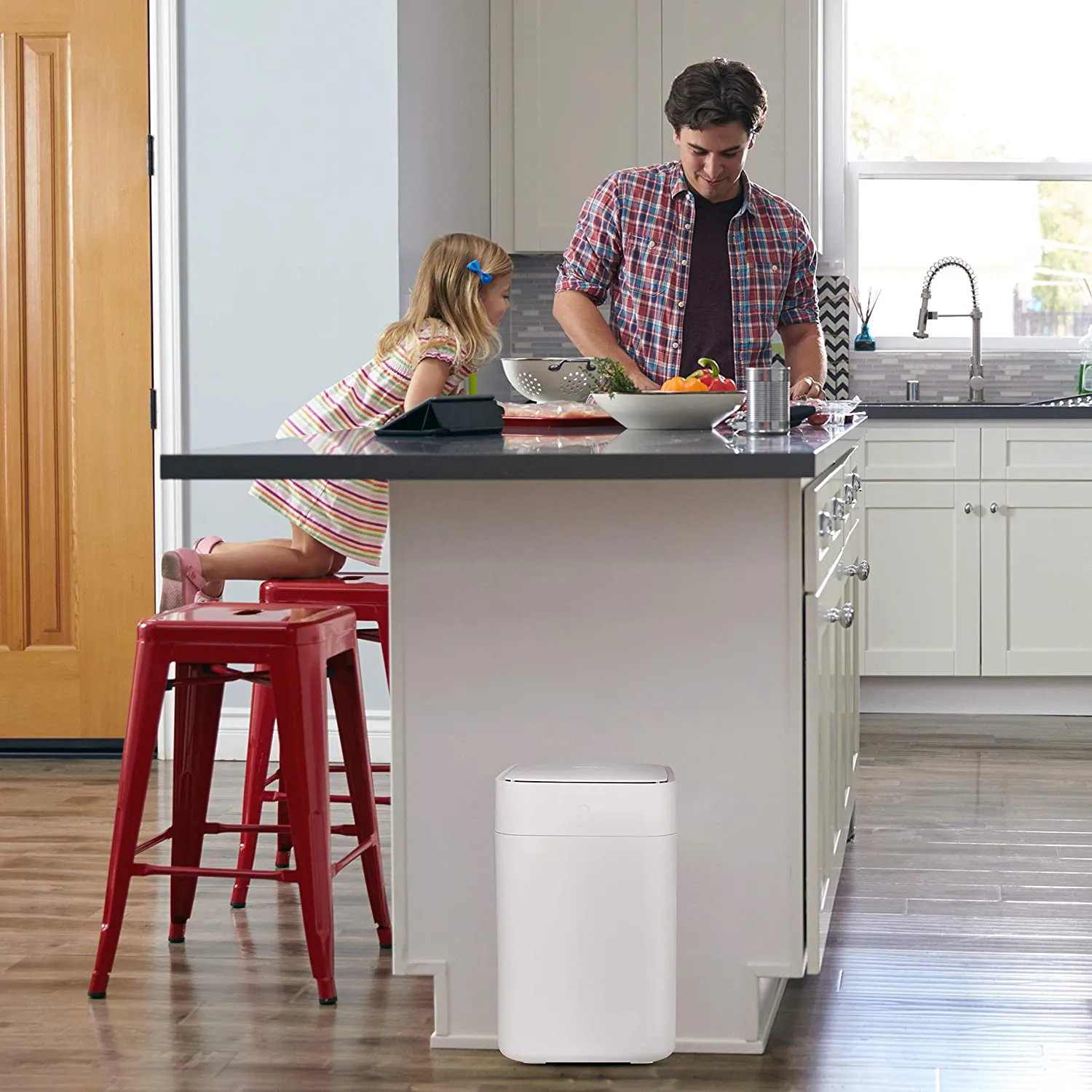 Self Changing Automatic Trash Bin - Electric Waste Bin for Home