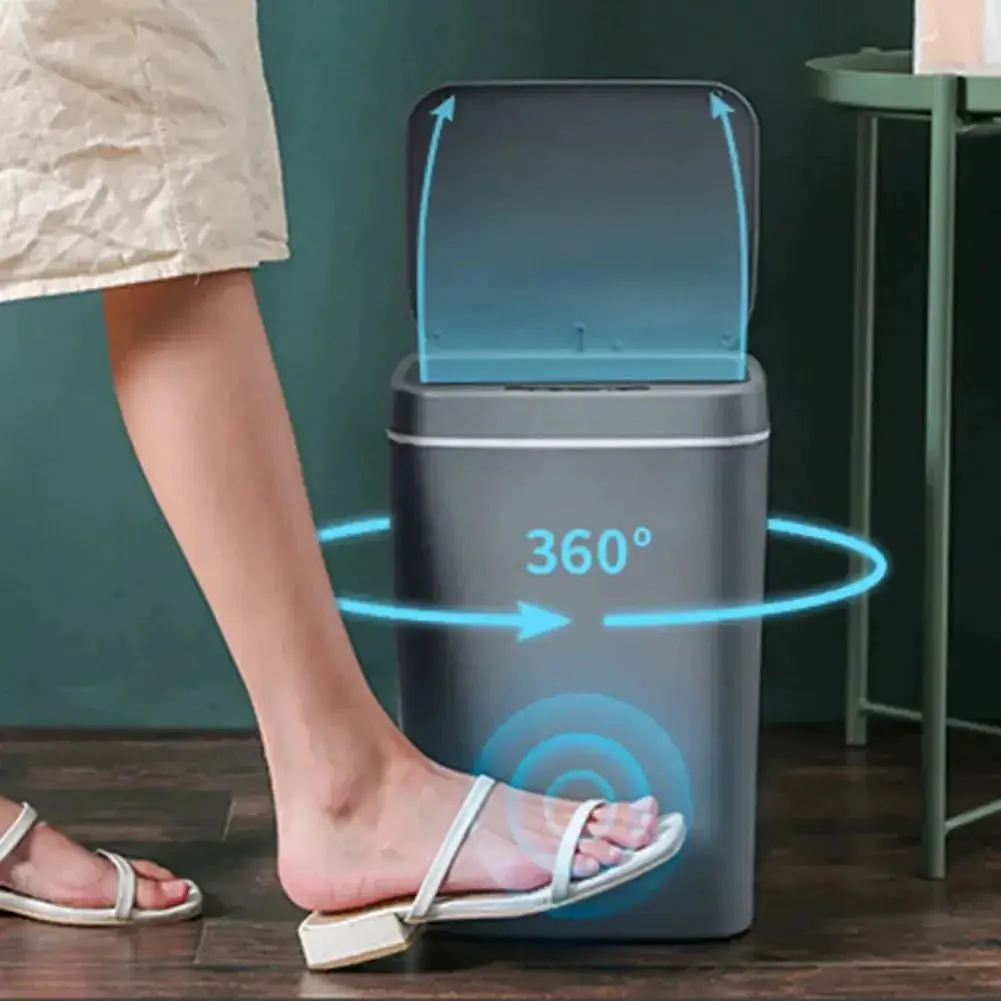 Self Changing Automatic Trash Bin - Electric Waste Bin for Home