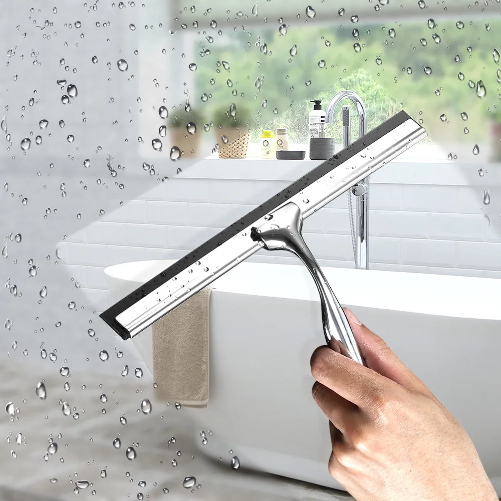 Shower Squeegee Wiper for Car, Window, Mirror, Bathroom Shower, with Suction Cup Hook