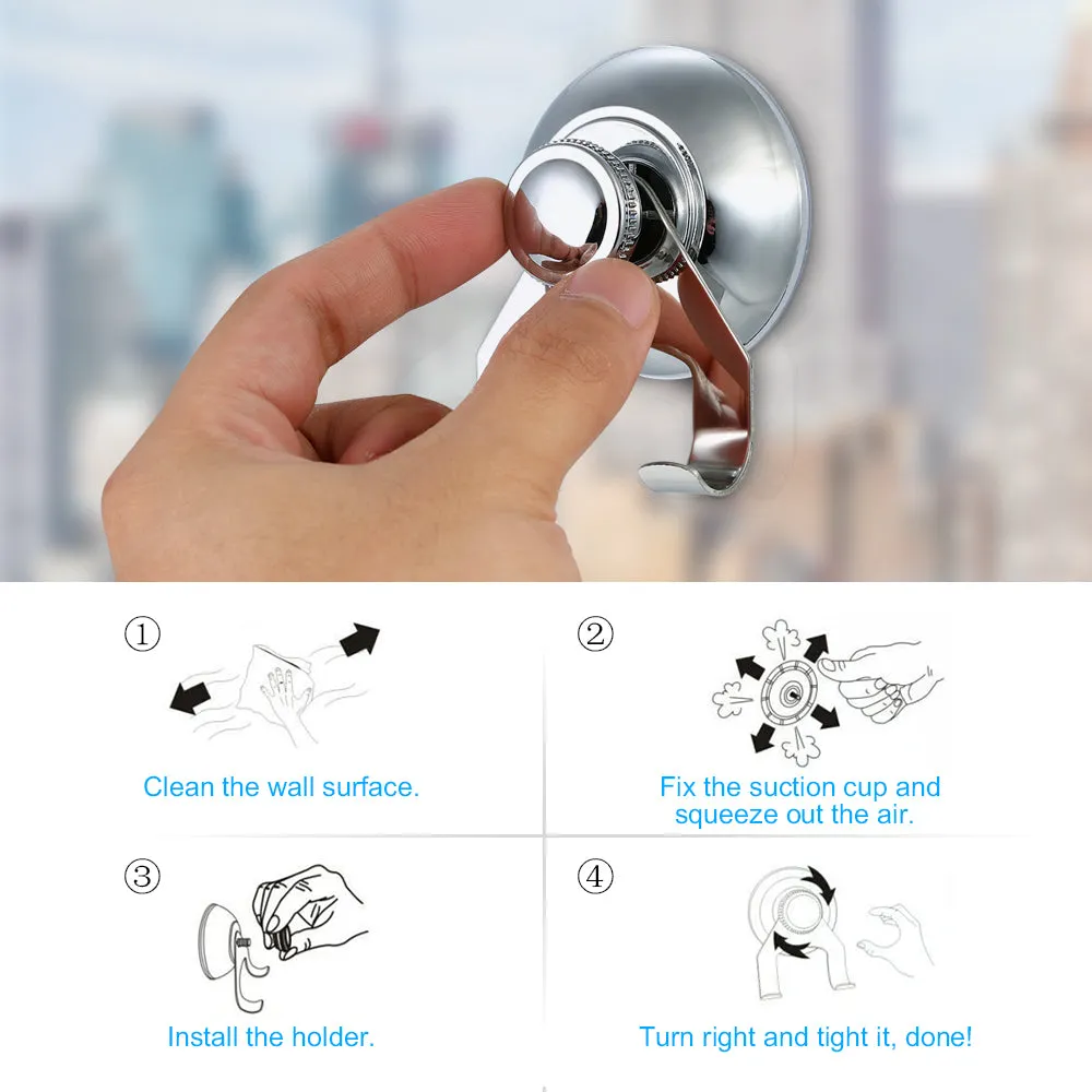 Shower Squeegee Wiper for Car, Window, Mirror, Bathroom Shower, with Suction Cup Hook