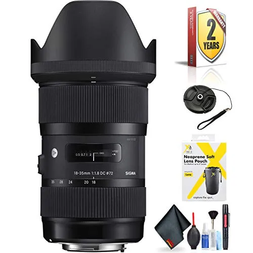 Sigma 18-35mm f/1.8 DC HSM Art Lens for Nikon F Mount   Accessories (International Model with 2 Year Warranty)