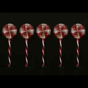 Solar LED Lollipop Path Lights (5pk)