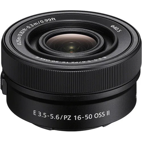 Sony SELP1650II E PZ 16-50mm f/3.5-5.6 OSS II Lens, Ø40.5