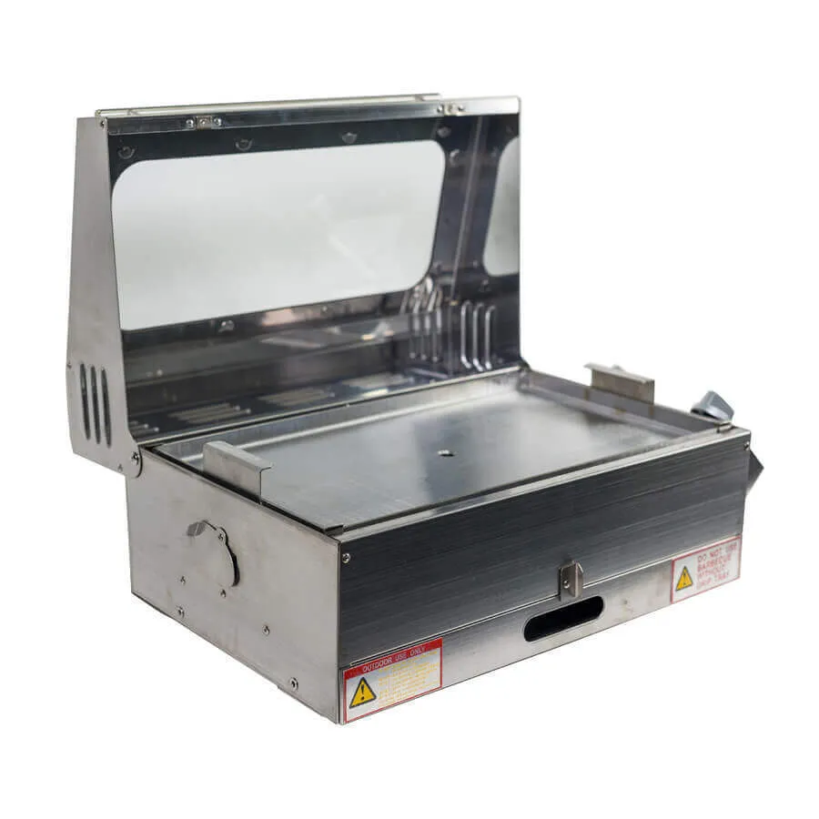 Stainless Steel Portable Gas BBQ Sizzler Deluxe 2 | Best Caravan BBQ