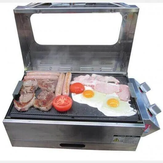 Stainless Steel Portable Gas BBQ Sizzler Deluxe 2 | Best Caravan BBQ