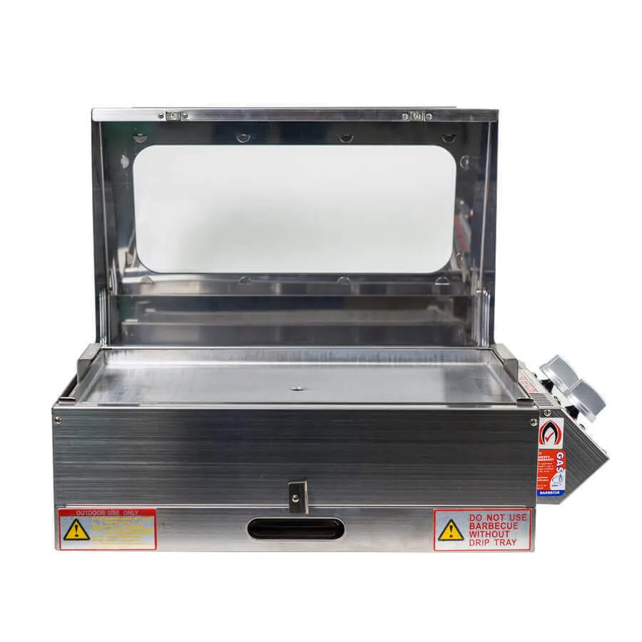 Stainless Steel Portable Gas BBQ Sizzler Deluxe 2 | Best Caravan BBQ