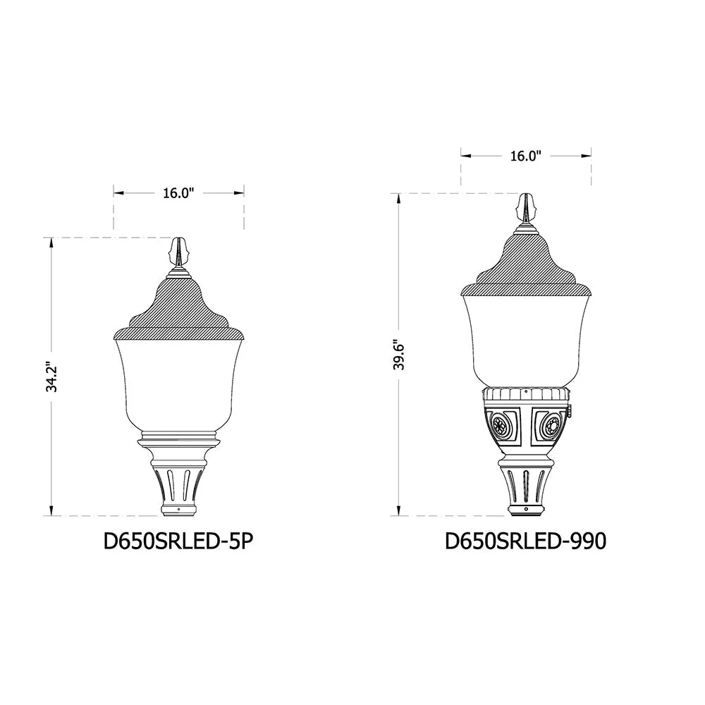 Sternberg Lighting D650SRLED Boulevard