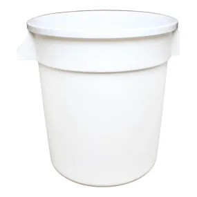Thunder Group PLTC010W 10 Gallon Polyethylene Round Trash Can White