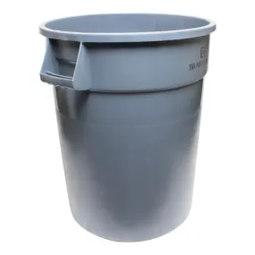 Thunder Group PLTC020G 20 Gallon Plastic Round Trash Can Gray