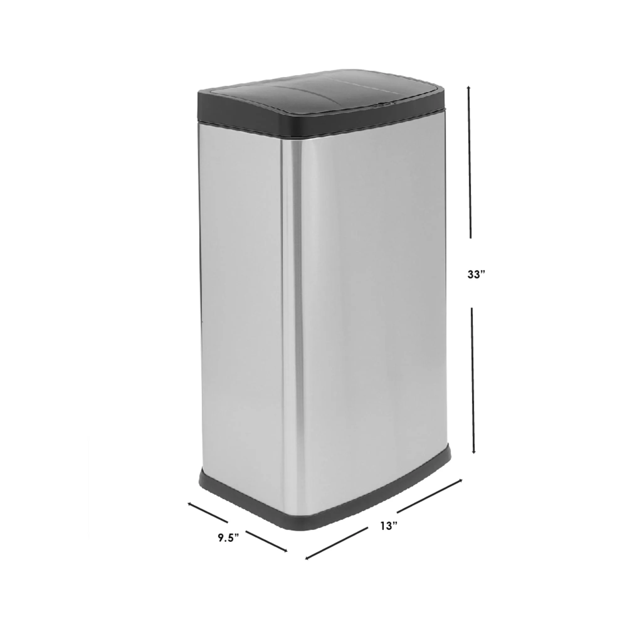 Touchless Stainless Steel Waste Bin