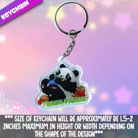 Trash Panda Acrylic Keychain