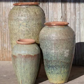 Triple Tuscany Vase "Sand Dune" Water Fountain - Complete Kit - Blue Thumb