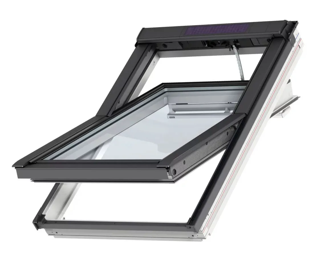 VELUX GGU SK08 006730 Triple Glazed High Energy Efficiency White Polyurethane INTEGRA® SOLAR Window (114 x 140 cm)