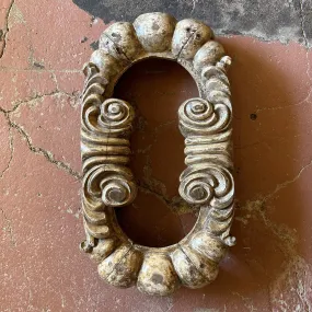 Vintage Hand-carved Wood Window Portals, 1850s