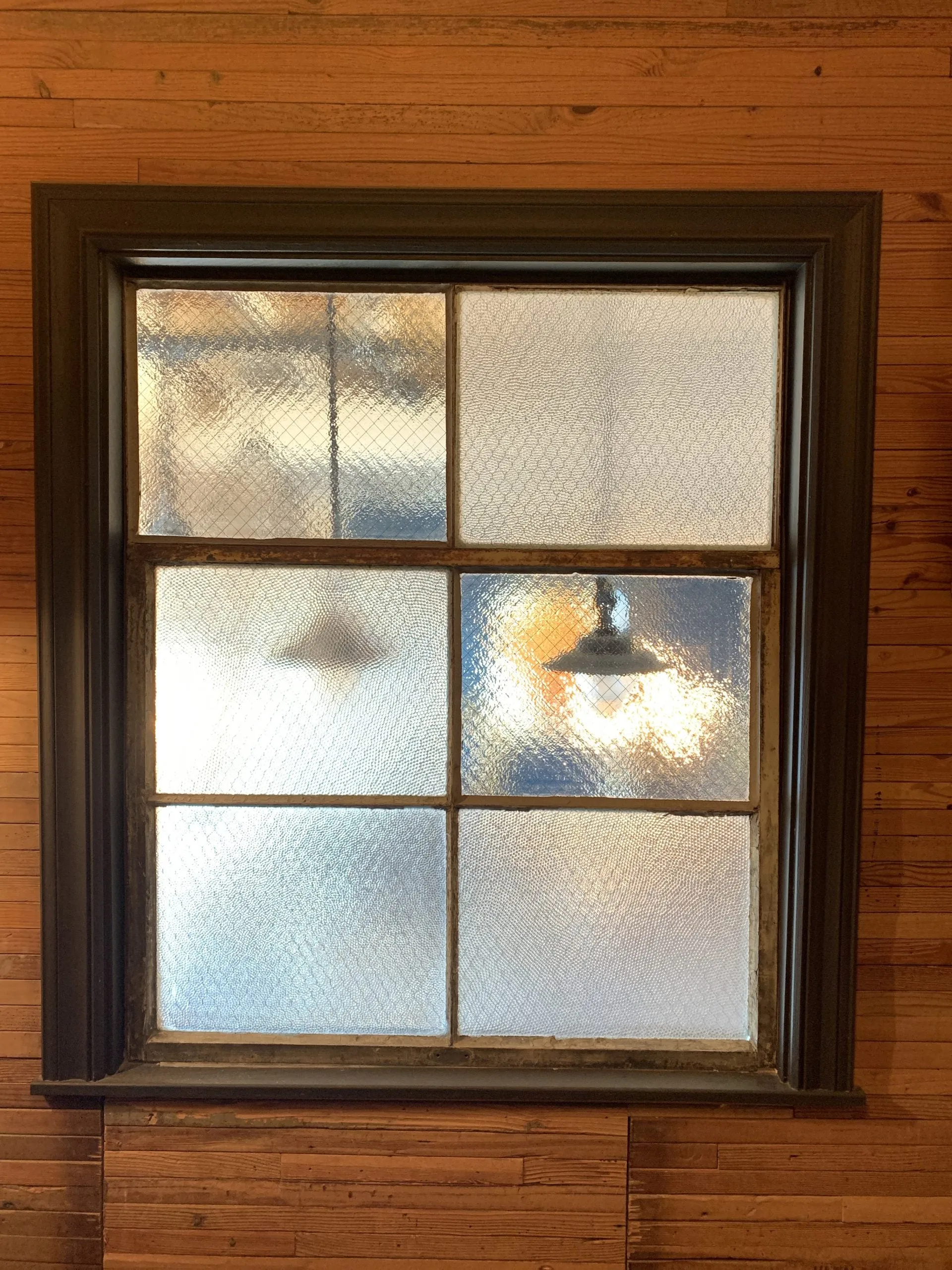 Vintage Iron Industrial Window, 6 Panel, Chicken Wire