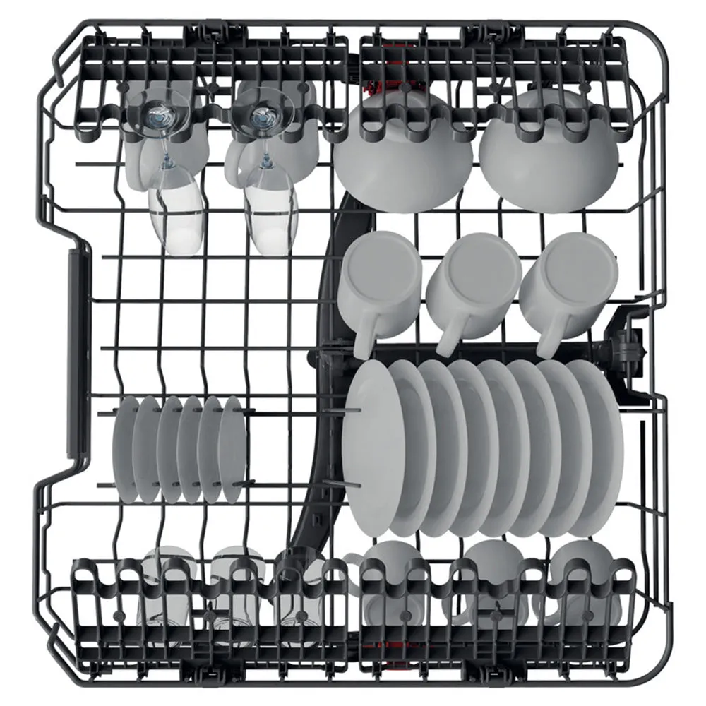 Whirlpool 60CM Integrated Standard Dishwasher - Silver | WIC3C26NUK