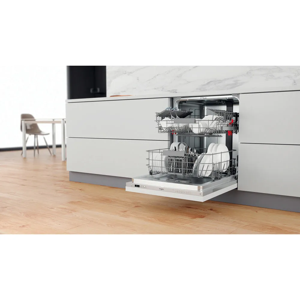 Whirlpool 60CM Integrated Standard Dishwasher - Silver | WIC3C26NUK