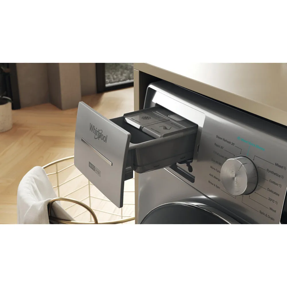 Whirlpool Supreme Silence 10KG 1400RPM Freestanding Washing Machine - Silver | W8 09ADS SILENCE UK