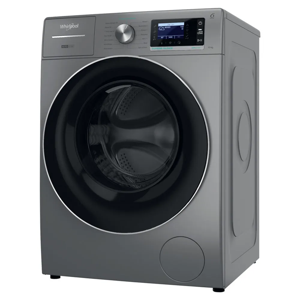 Whirlpool Supreme Silence 10KG 1400RPM Freestanding Washing Machine - Silver | W8 09ADS SILENCE UK