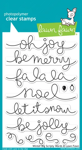 Winter Big Scripty Words