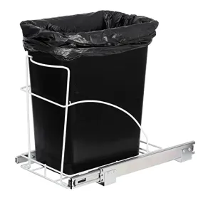 ZENY™ 7.6 Gallon Sliding Pull Out Trash Can ,29 Liter Capacity Black